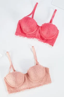 Cato Pink Lace Convertible Bra Set> Intimates