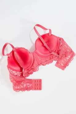 Cato Pink Lace Convertible Bra Set><noscript><img width=
