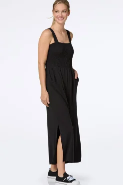 Cato Cozy Smocked Jumpsuit><noscript><img width=