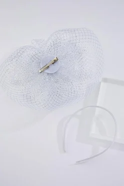 Cato Criss Cross Pearl Bow Fascinator> Hats & Hair
