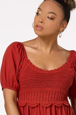Cato Crochet Bodice Dress><noscript><img width=