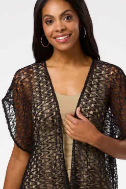 Cato Crochet Fringe Cover- Up><noscript><img width=