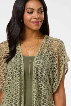 Cato Crochet Fringe Cover- Up><noscript><img width=