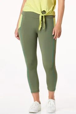 Cato Cropped Colorblock Leggings> Athleisure|Pants