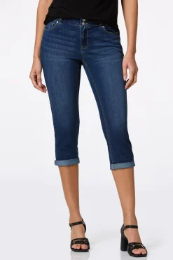 Cato Cropped Dark Wash Jeans> Jeans