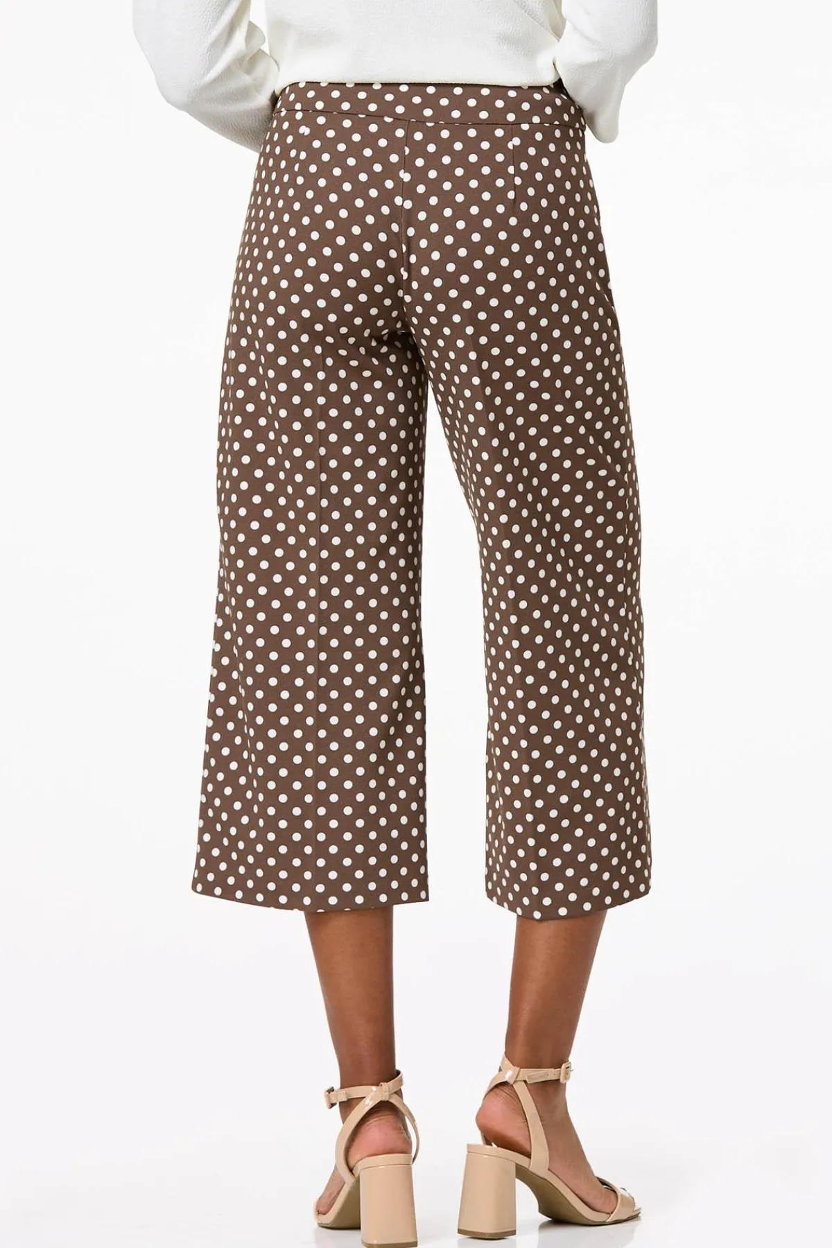 Cato Cropped Dotted Wide Leg Pants> Pants