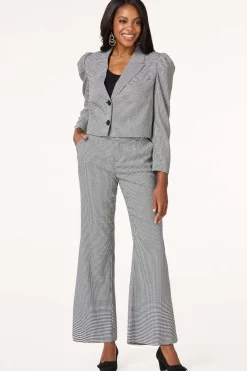 Cato Cropped Houndstooth Blazer><noscript><img width=