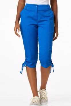 Cato Cropped Ruched Hem Utility Pants><noscript><img width=
