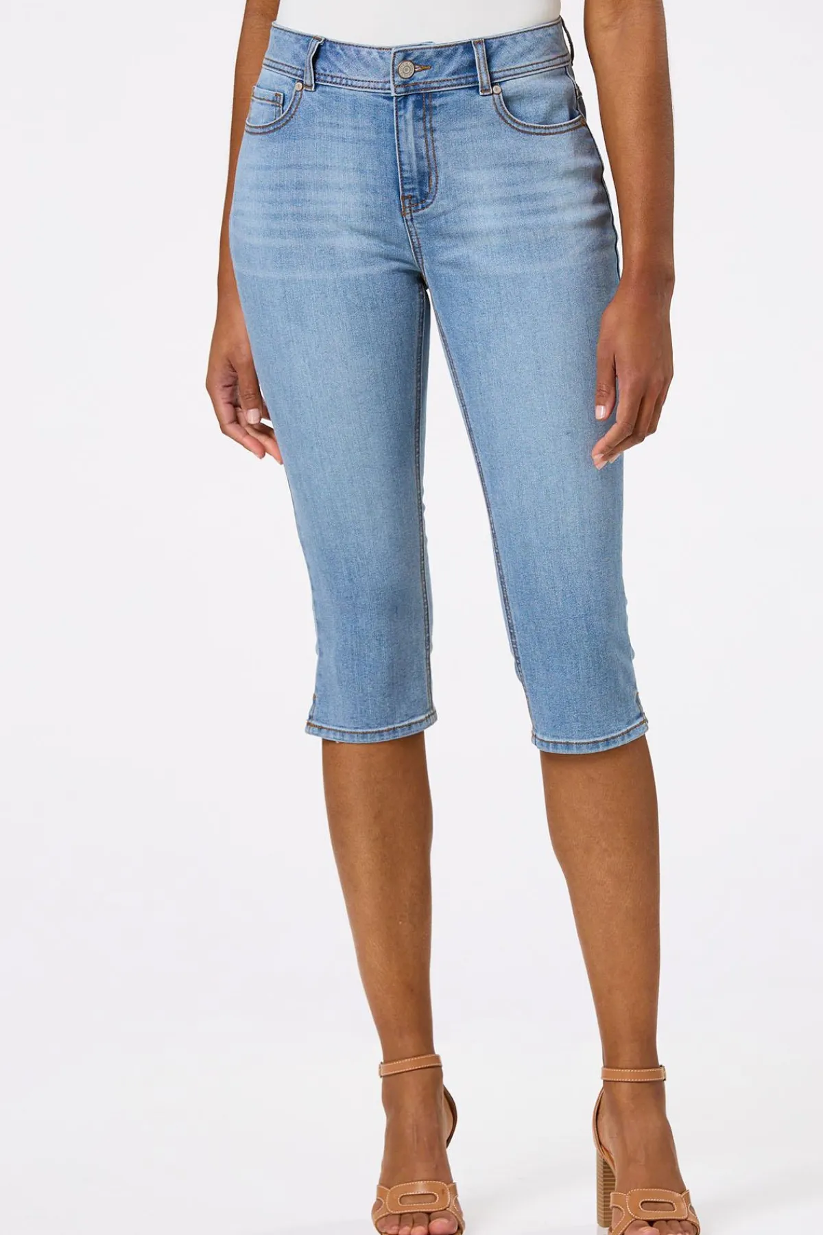 Cato Cropped Slit Hem Skinny Jeans> Jeans