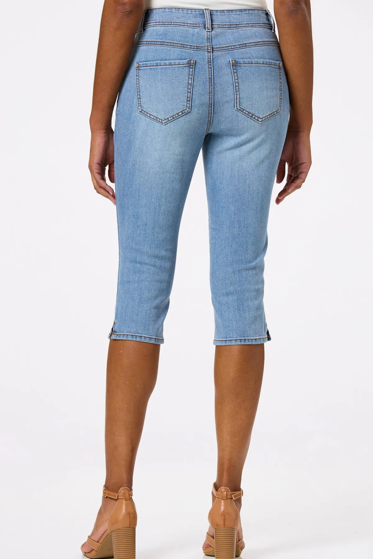 Cato Cropped Slit Hem Skinny Jeans> Jeans