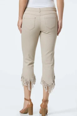 Cato Cropped Twisted Frayed Jeans> Jeans