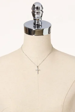 Cato Cubic Zirconia Cross Necklace> Inspirational|Necklaces