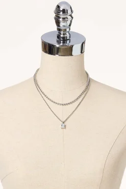 Cato Cubic Zirconia Silver Ball Necklace Set> Sets|Necklaces