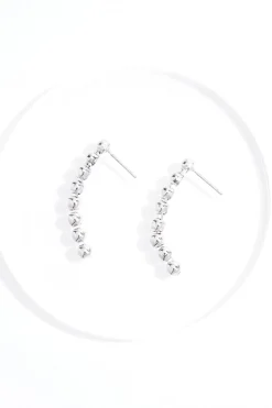 Cato Cubic Zirconia Silver Ball Necklace Set><noscript><img width=
