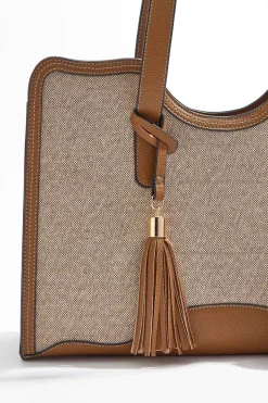 Cato Curved Binding Canvas Tote Set> Handbags