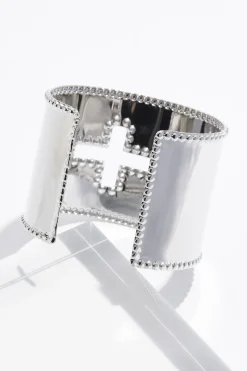 Cato Cutout Cross Cuff Bracelet> Inspirational|Bracelets