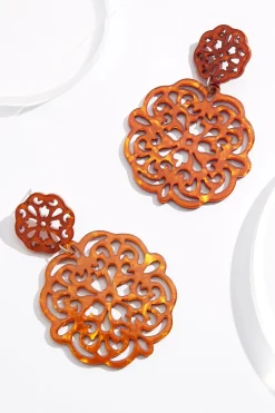 Cato Cutout Lucite Tiered Earrings> Earrings