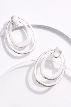 Cato Cutout Oval Clip- On Earrings> Earrings