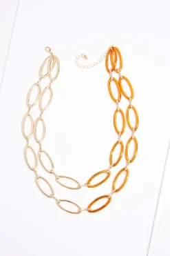 Cato Cutout Oval Link Necklace> Necklaces