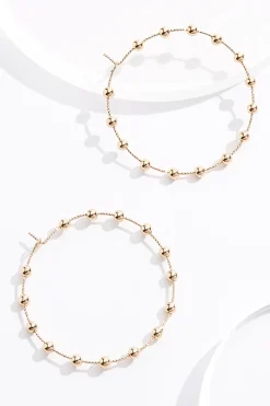 Cato Delicate Ball Hoop Earrings> Earrings