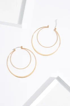 Cato Delicate Row Hoop Earrings> Earrings