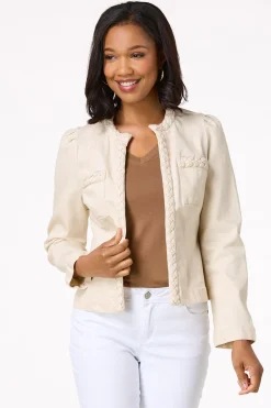 Cato Denim Braided Trim Jacket> Jackets & Vests|Jeans