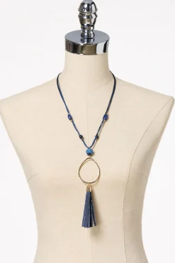 Cato Tassel Necklace Set> Sets|Necklaces