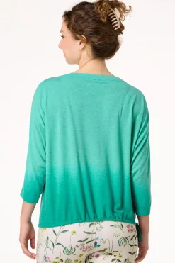 Cato Dip Dye Tie Hem Top> Athleisure|Tops