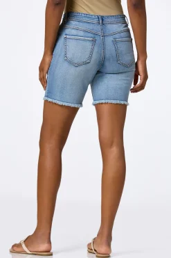 Cato Distressed High Rise Denim Shorts> Shorts|Jeans