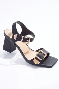 Cato Double Buckle Heeled Sandals> Heels|Sandals