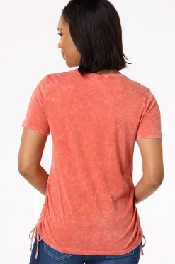 Cato Drawstring Side Tee> Tops