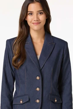 Cato Dressy Denim Blazer><noscript><img width=