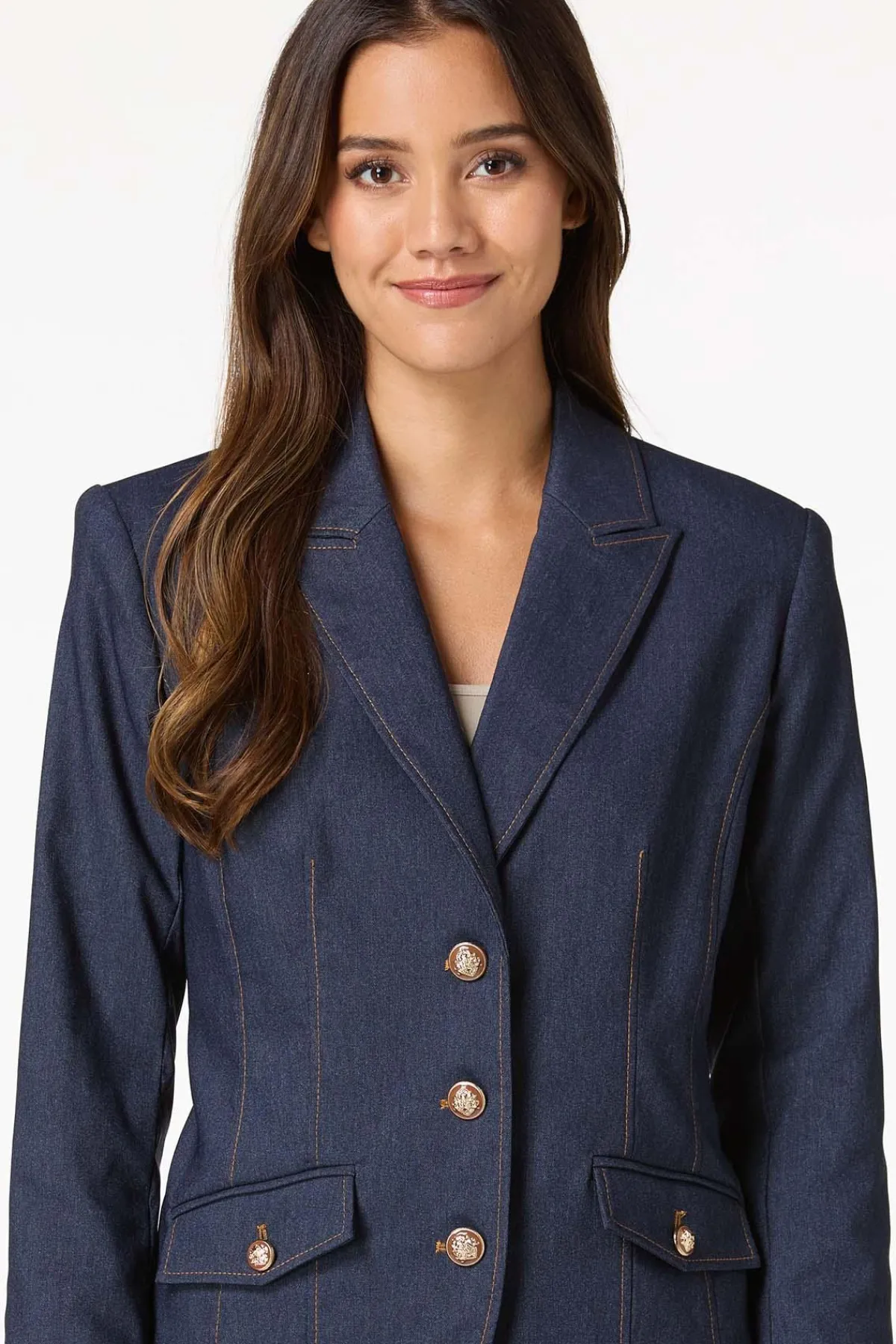 Cato Dressy Denim Blazer> Suiting|Jackets & Vests