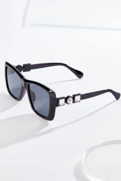 Cato Embellished Arm Square Sunglasses> Sunglasses