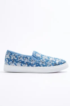 Cato Embellished Distressed Sneakers> Sneakers