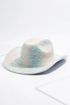 Cato Embellished Glitter Western Hat> Hats & Hair