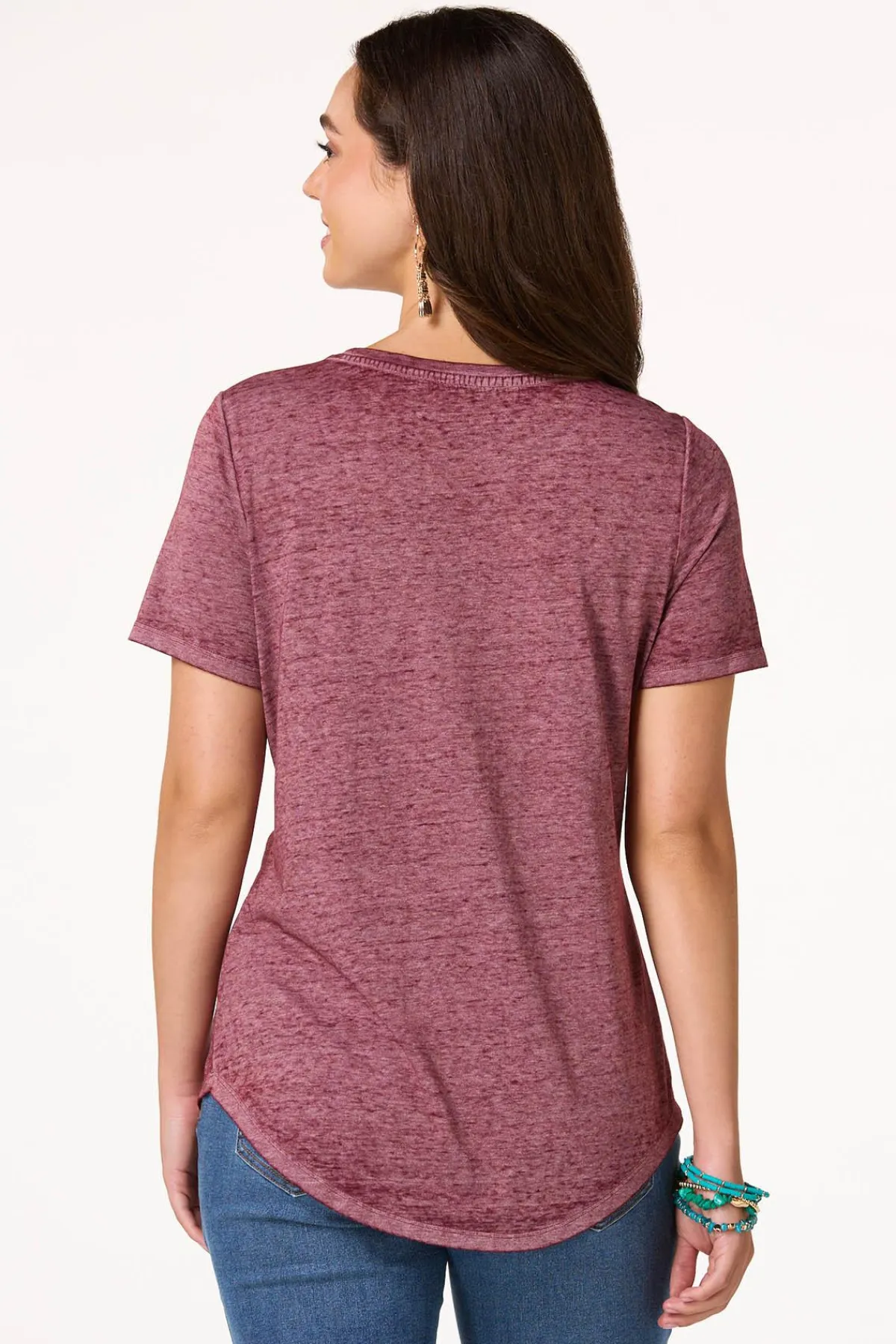 Cato Embellished Stay Wild Tee> Tops