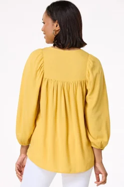 Cato Embroidered Aztec Poet Top><noscript><img width=
