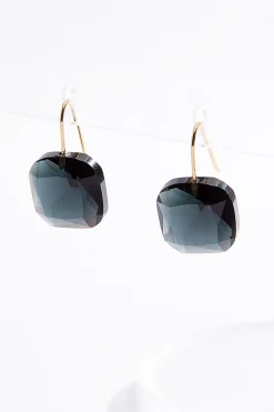 Cato Faceted Square Dangle Earrings> Earrings