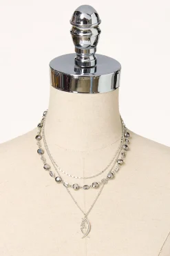 Cato Faith Fish Pendant Layered Necklace> Inspirational|Necklaces