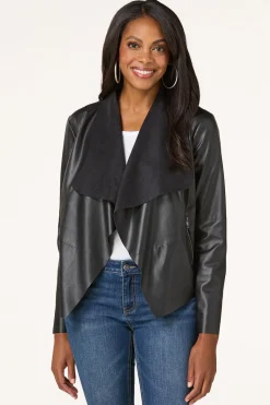 Cato Faux Cascading Moto Jacket> Jackets & Vests