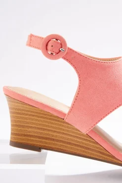 Cato Faux Suede Thong Wedge Sandals> Sandals