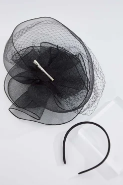 Cato Feather Veil Fascinator> Hats & Hair