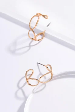 Cato Figure Eight Hoop Earrings> Earrings