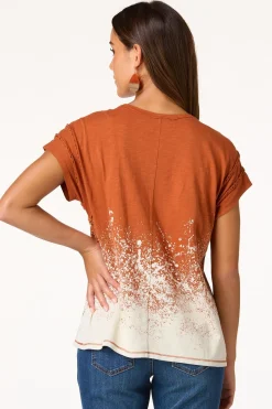 Cato Filigree Braided Trim Tee> Tops
