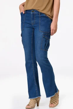 Cato Flare Cargo Jeans><noscript><img width=