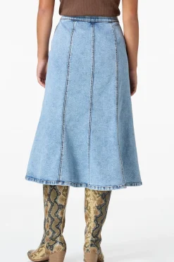 Cato Flare Denim Midi Skirt> Skirts|Jeans