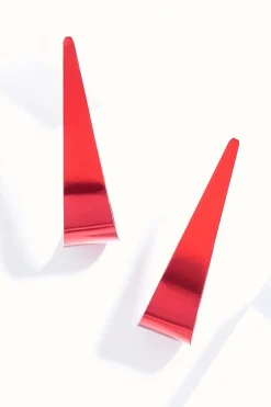 Cato Flat Colored Metal Hoop Earrings> Earrings