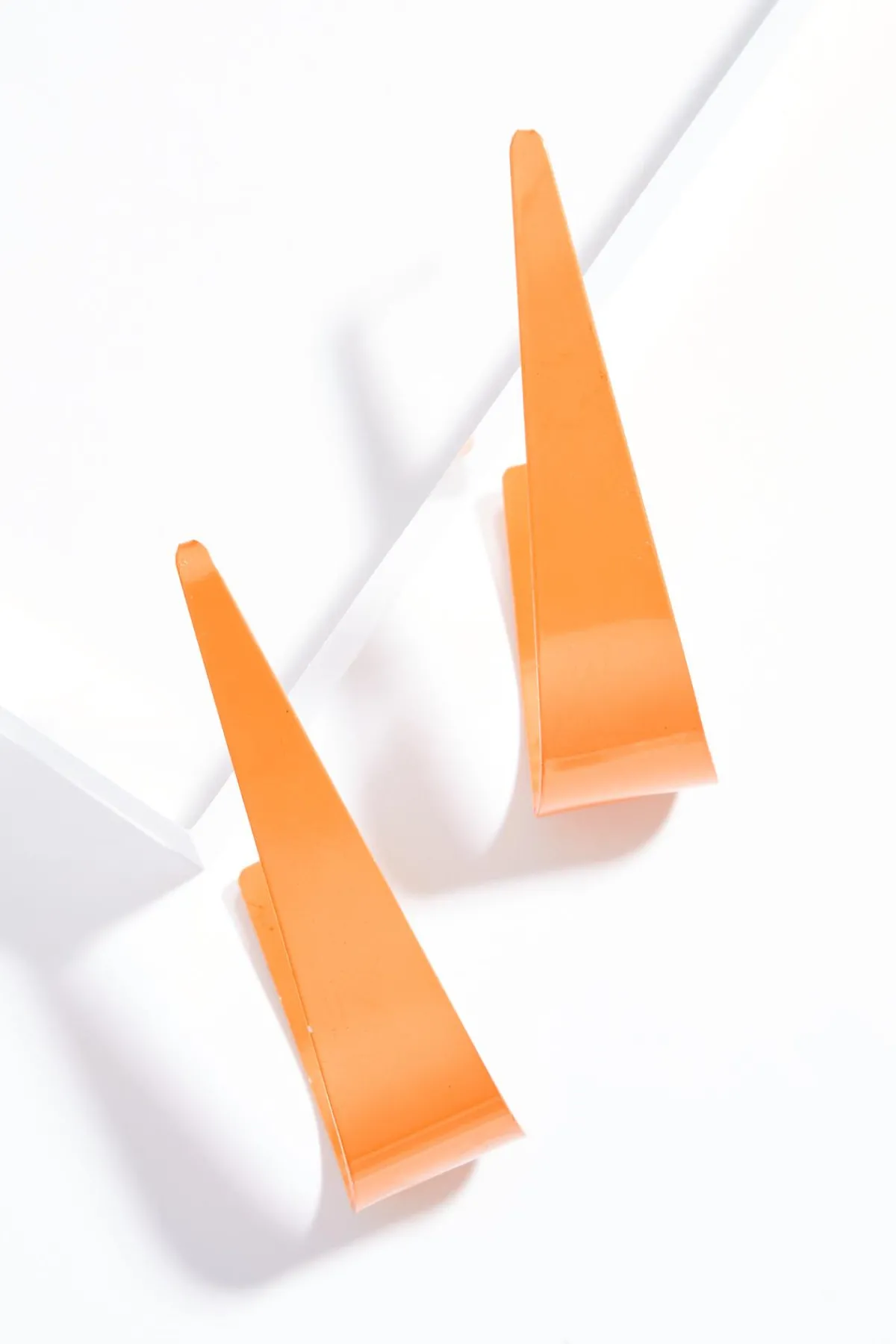 Cato Flat Colored Metal Hoop Earrings> Earrings