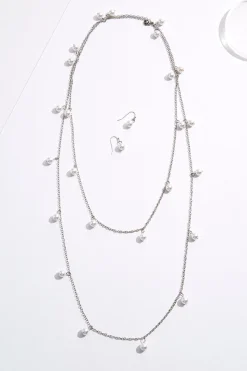 Cato Floating Pearl Long Necklace Set> Sets|Necklaces